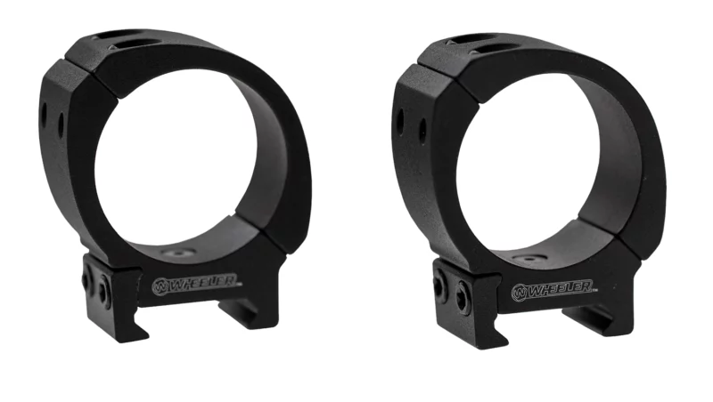 Wheeler 1133753 Sporter Scope Rings Black 34mm Low