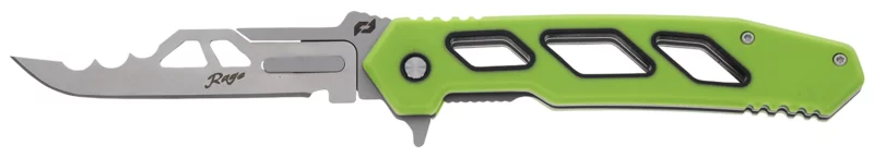 Schrade 1197646 Isolate Enrage 8 3" Scalpel Plain Satin 420A Steel Blade, Green Non-Slip Carbon Fiber Handle, Includes Blade Removal Tool/Case/Sheath/