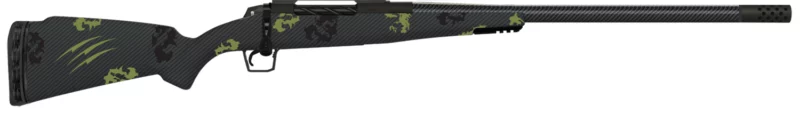 Fierce Firearms TROG300PRC22BF CT Rogue 300 PRC 3+1 22" Carbon Fiber Barrel, Black Cerakote Titanium Rec, Forest Camo Rogue Stock