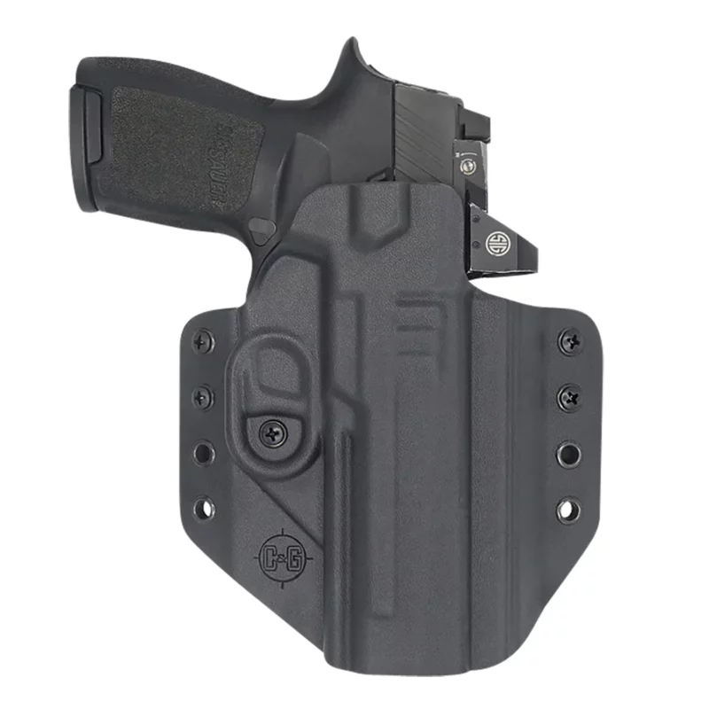 C&G Holsters 0286100 Covert OWB Black Kydex Fits Sig P320 Right Hand