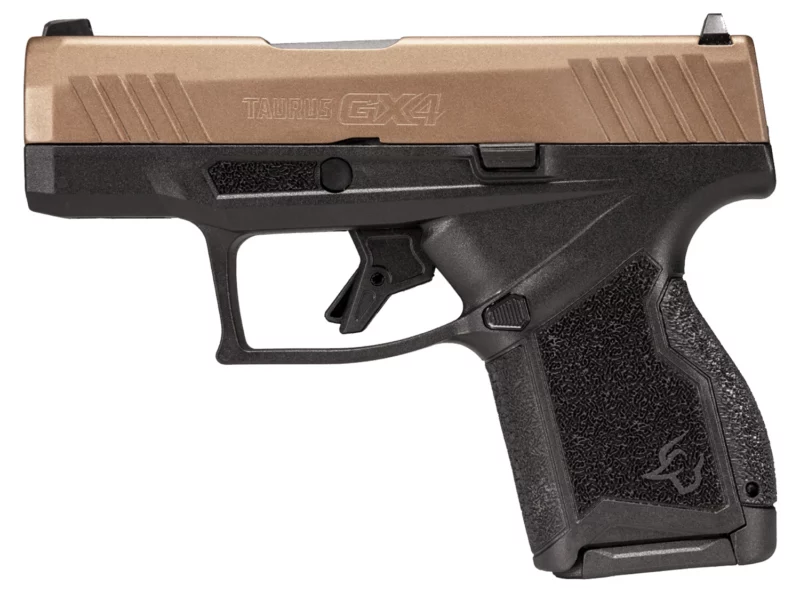 Taurus 1GX4M93L GX4 9mm Luger 11+1 3.06" Satin Black DLC Steel Barrel, Midnight Bronze Cerakote Serrated Slide, Black Stainless Steel Frame, Black Polymer Grips
