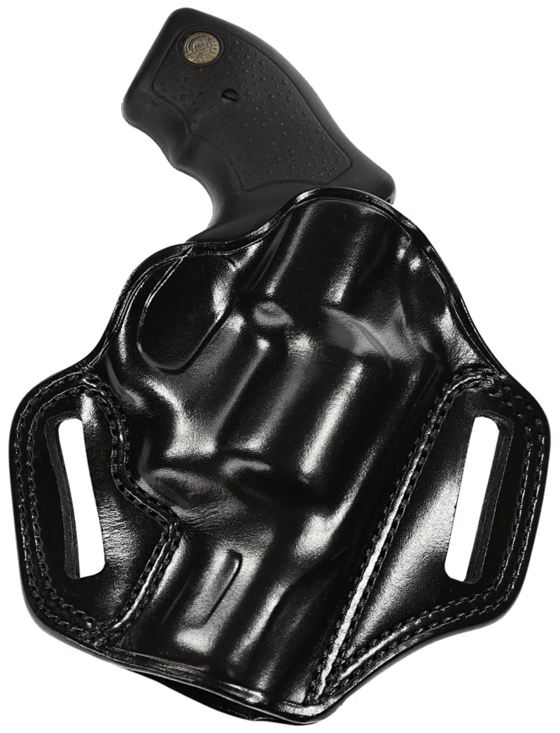 Galco CM270B Combat Master OWB Black Leather Belt Slide Fits Browning Hi-Power/Springfield SA-35/Girsan MC P35/Match Right Hand