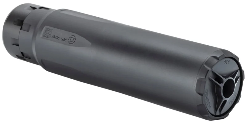 Gemtech 13549 Abyss 5.56mm Cal, Black Stainless Steel/Titanium Tube, Muzzle Brake & ETM Adapter Included