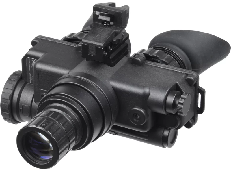 AGM Global Vision 12W7P122153211 Wolf-7 PRO NL1 Night Vision Goggles Black 1x 27mm, Generation 2+ Level 1, 45-54 lp/mm Resolution, Green Filter