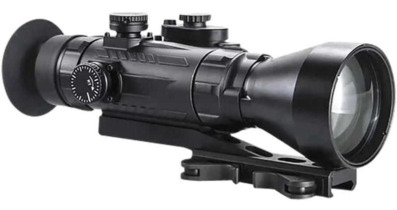 AGM Global Vision 15WP4423474111 Wolverine Pro-4 3APW Night Vision Rifle Scope Matte Black 4x70mm Gen 3 Auto-Gated White Phosphor Illuminated Red Chevron w/Ballistic Drop Reticle
