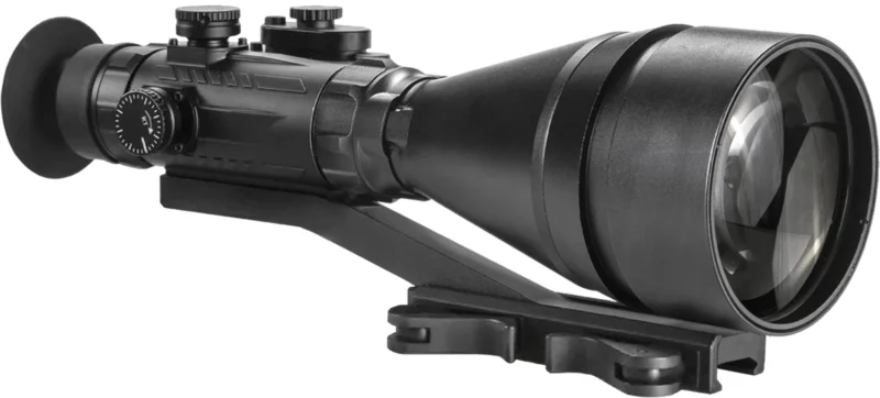AGM Global Vision 15WP6623474111 Wolverine Pro-6 3APW Night Vision Rifle Scope Matte Black 6x100mm Gen 3 Auto-Gated White Phosphor Illuminated Red Chevron w/Ballistic Drop Reticle