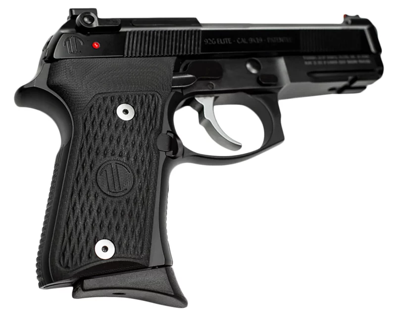 Langdon Tactical Tech LTT92CTJOP15 92 Elite LTT Compact 9mm Luger 15+1 4.25" Stainless Target Crown Steel Barrel, Black Serrated Steel Slide, Black VZ/LTT G10 Grip, Optimized Trigger Bar & Trigger Job