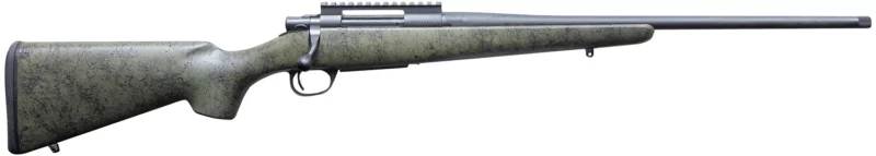Howa HCSL65CRGRN M1500 Super Lite Full Size 6.5 Creedmoor 5+1 20" Blued Threaded Barrel, Blued Picatinny Rail Steel Receiver, Green w/Black Webbing Fixed Stocky's Synthetic Stock