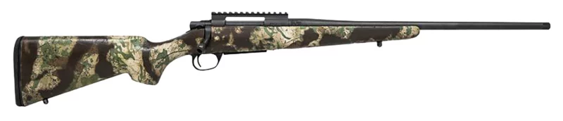 Howa HCSL308GRN M1500 Super Lite Full Size 308 Win 5+1 20" Blued Threaded Barrel, Blued Picatinny Rail Steel Receiver, Green w/Black Webbing Fixed Stocky's Synthetic Stock