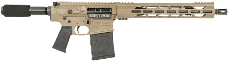 Diamondback DB1222C061 DB10 308 Win 20+1 13.50", FDE, Carbon Lower, 9" M-LOK Handguard, Black Padded Buffer Tube/Magpul Grip