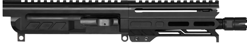 CMMG 94B6829AB Dissent 9mm Luger 6.50", Left Side Charging Handle, Armor Black, OEM Zeroed Linear Comp, 4.60" M-LOK Handguard for AR-Platform, Picatinny End Plate
