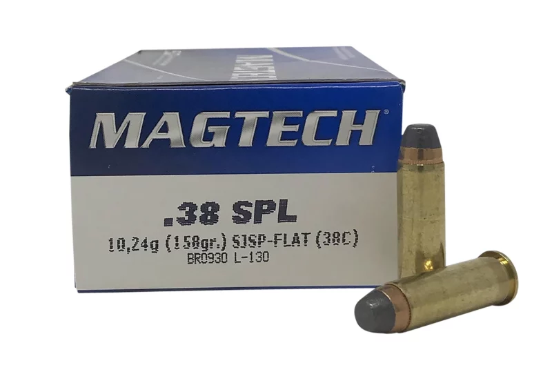 Magtech 38C Range/Training 38Special 158gr Semi Jacketed Soft Point Flat 50 Per Box/20 Case