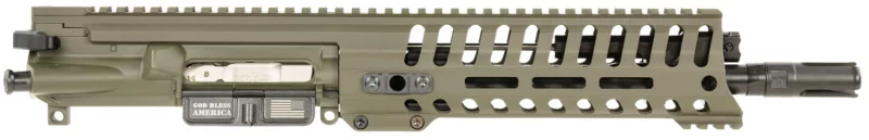 Patriot Ordnance Factory 01988 P415 Complete Upper (Piston Driven Adj. Gas Block) 5.56x45mm NATO 10.5", OD Green Anodized, 3-Port Muzzle Brake, 9" MMR M-LOK Handguard