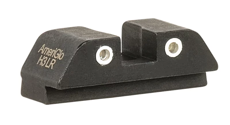 AmeriGlo GL8113R Tritium Rear Sight for Glock Green Tritium White Outline Rear Sight