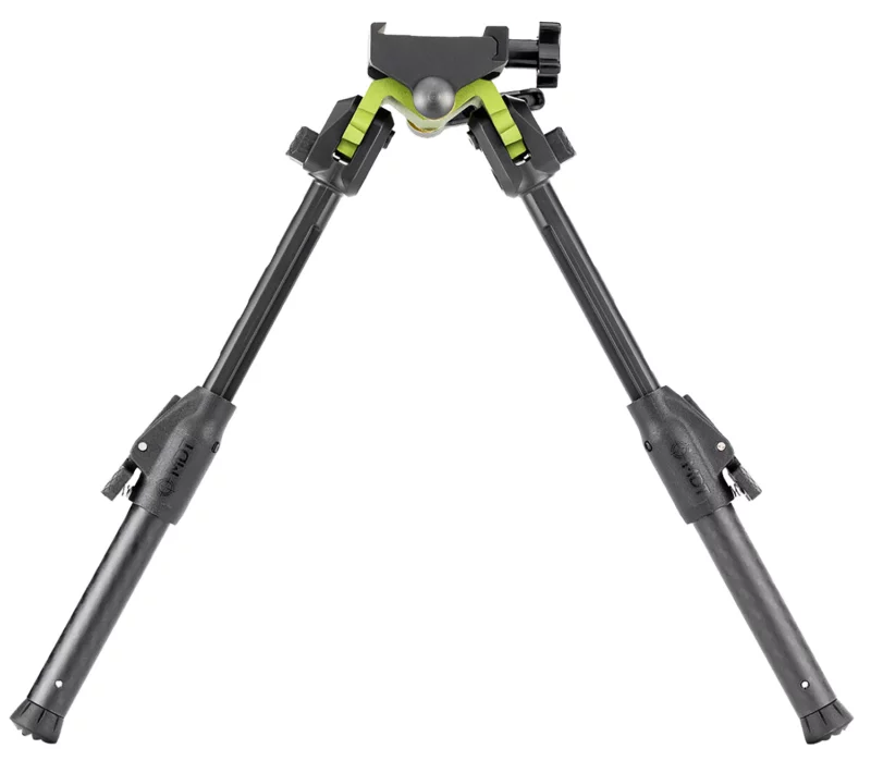 Mdt Sporting Goods Inc 105560GRN GRND-POD Green/Black 4.50"-9" Carbon Fiber/Aluminum, Adj. Throw Lever, 4 Leg Postitions, Fits Picatinny Rail