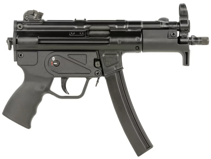 Century Arms HG6035ALN AP5 P CORE 9mm Luger 30+1 5.75" Threaded Barrel, Black, Stamped Metal Rec, Fixed Front/Drum Rear Sights, Includes Sling (1 Mag)