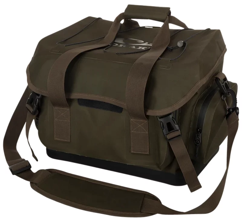 Drake Waterfowl DA4300GTB2 HND Blind Bag Medium Green Timber Interior Storage Pockets, 3 Large Exterior Pockets, Carry Handles/Adj. Strap