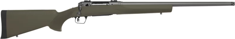 Savage Arms 58032 110 Trail Hunter 6.5 Creedmoor 4+1 22" Threaded/Medium Heavy Profile, Tungsten Gray Cerakote Barrel/Rec, OD Green Hogue Overmold Stock, Adj. AccuTrigger, Weaver Base