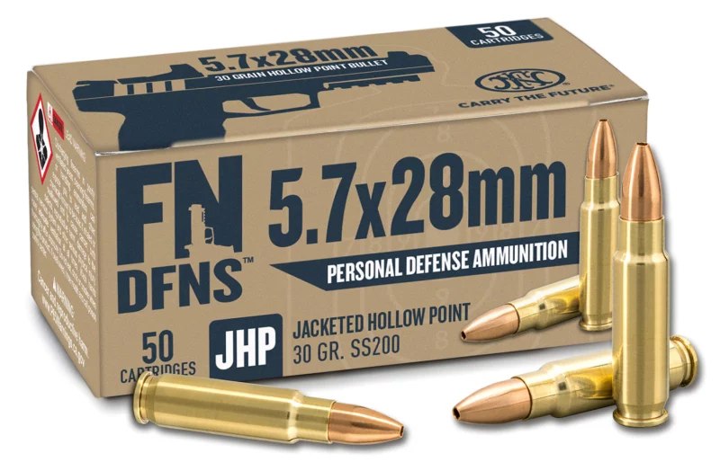FN 10700030 DFNS 5.7x28mm 30gr Jacketed Hollow Point 50 Per Box/10 Case