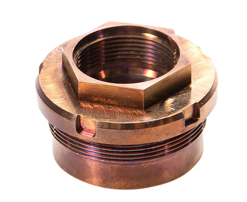 Q LLC Plan-B Omega XL 1.375"x24 tpi HUB, 17-4 Copper Stainless Steel, Fits Cherry Bomb XL Brake