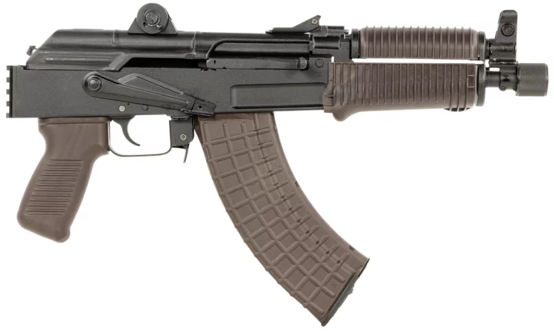 Arsenal SAM7K56P SAM7K-56P Sports South Exclusive 7.62x39mm 30rd, 8.50" Black Chrome Lined Steel Barrel, Black Milled Receiver, Plum Furniture, Picatinny Rail, Hard Case, QD Swivel Sling