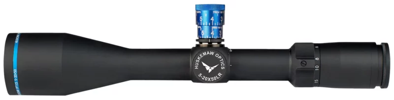 Huskemaw Optics 10520BDMB Blue Diamond Black 5-20x50mm 30mm Tube, HuntSmart Reticle