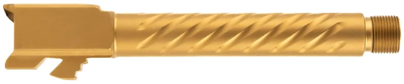 Ballistic Advantage BAPSG175T3G Premium Series Threaded/Spiral Fluted, 9mm Luger, Gold PVD, Fits Glock 17 Gen 5