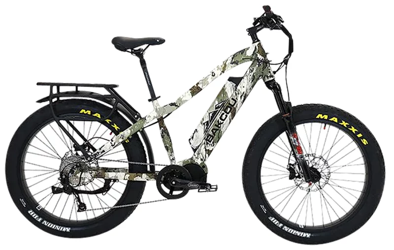 Bakcou E-bikes B-M-KC-B25 Mule Kings XK7 18" w/Stand Over Height of 29.50" Frame, Shimano Alivio Hill-Climbing 9 Speed Bafang M620 Ultra Motor, 35+ mph Speed