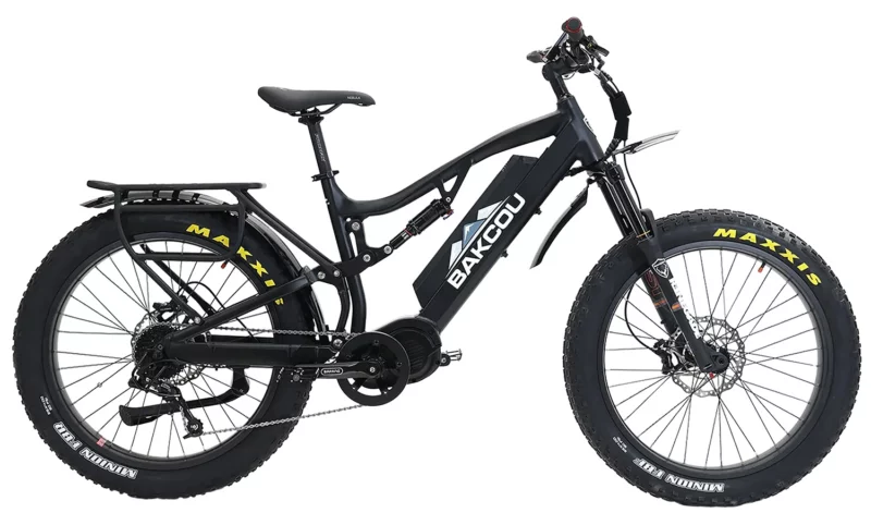 Bakcou E-bikes B-S19-B-B25 Storm 25 Large Matte Black 19" w/Stand Over Height of 30.50" Frame, Sram 9sp, 40t Front & Sram 11-34t Rear Cassette Bafang M620 Ultra Motor