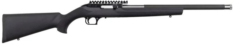 Magnum Research SBA22WMH Magnum Lite 22 WMR 9+1 19" Black Threaded Barrel, Black Anodized Picatinny Rail Aluminum Receiver, Black Polymer Hogue OverMolded Stock