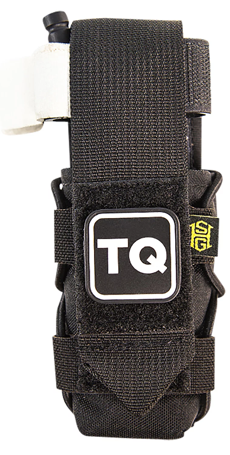 High Speed Gear 11TQ00BK TACO Tourniquet Pouch, Black Nylon with Velcro Closure, Fits MOLLE, Compatible with Most Windlass-Style Tourniquets, Includes TQ Patch