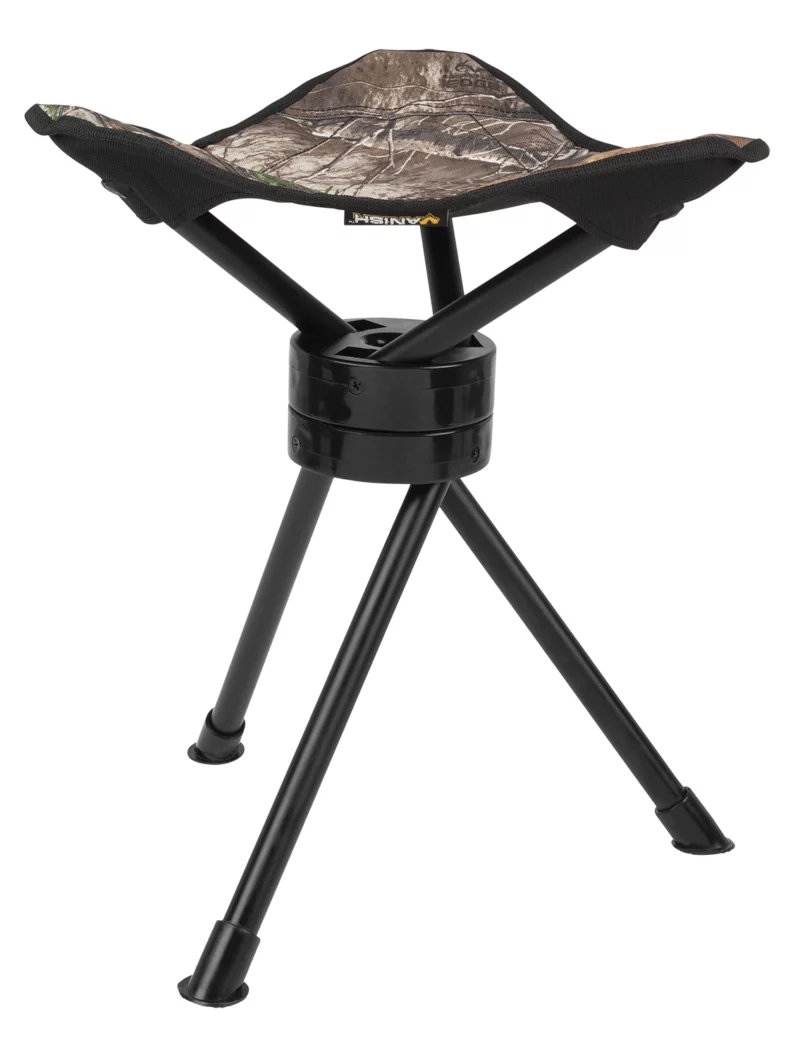 Vanish 5913 Swivel Tripod Stool Realtree Edge Steel