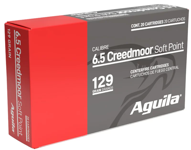 Aguila 81489AG 6.5Creedmoor 129gr InterLock Boat Tail Soft Point 20 Per Box/10 Case