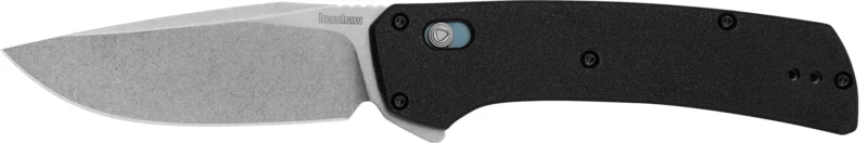 Kershaw 2047 Layup 3.40" Folding Drop Point Plain Stonewashed D2 Steel, Blade Black GFN Handle