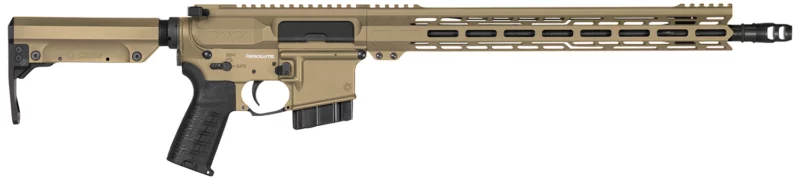CMMG 28A670CCT Resolute MK4 22 ARC Black Nitride Threaded Barrel, Coyote Tan Cerakote Picatinny Rail Aluminum Receiver, M-LOK Handguard, Black Synthetic CMMG 6 Position RipStock, Black Polymer Grip