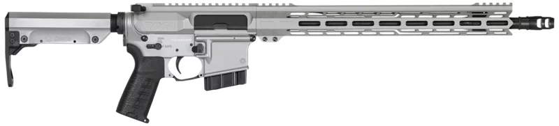 CMMG 28A670CTI Resolute MK4 22 ARC Black Nitride Threaded Barrel, Titanium Cerakote Picatinny Rail Aluminum Receiver, M-LOK Handguard, Black Synthetic CMMG 6 Position RipStock, Black Polymer Grip