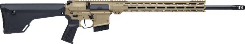 CMMG 28A7F0CCT Endeavor MK4 22 ARC 30+1 20" Black Nitride Threaded Barrel, Coyote Tan Cerakote Picatinny Rail Aluminum Receiver, EML 15" M-LOK Handguard, Black Synthetic Magpul Stock, CMMG Zeroed Grip