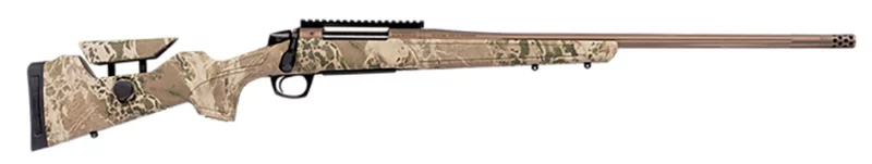 CVA CR3967 Cascade Long Range Hunter Full Size 300 PRC 26" Smoked Bronze Cerakote Steel Threaded Barrel, Realtree Hillside Synthetic Stock