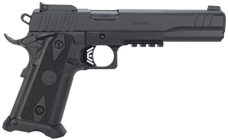 Girsan 395075 Witness2311 10mm Auto 15+1 6" Black Steel Barrel, Black Optic Ready/Serrated Steel Slide, Black Polymer Frame w/Beavertail & Picatinny Rail, Black Checkered Polymer Grip, Ambidextrous