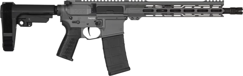 CMMG 30AB20FTNG Banshee MK4 300 Blackout 30+1 8" Black Nitride Medium Taper Threaded Barrel, EML 7" M-LOK Handguards, Tungsten Cerakote Aluminum Picatinny Rail Receiver, CMMG Zeroed Grips