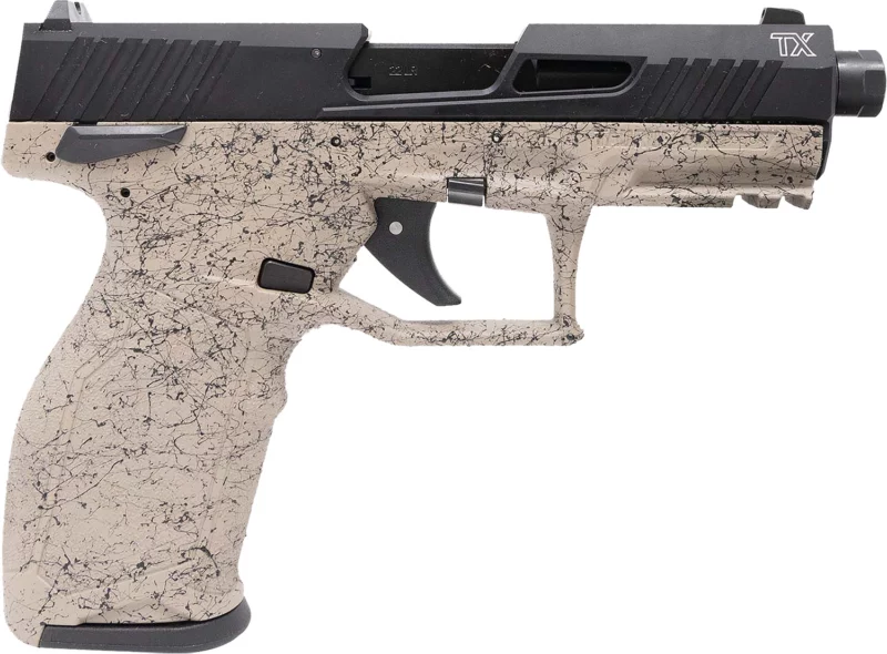 Taurus 12TX22141SP310 TX22 Gen 2 Full Size Frame 22 LR 10+1 4.10" Threaded Barrel, Serrated Slide, Polymer Frame w/Picatinny Rail, Right Hand