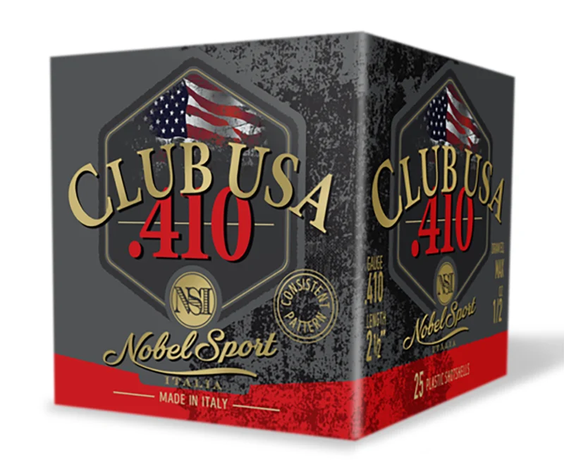 Nobel/eurosports Llc ANS4126 Club USA 410Gauge 2.50" 1/2oz 6Shot 25 Per Box/10 Case