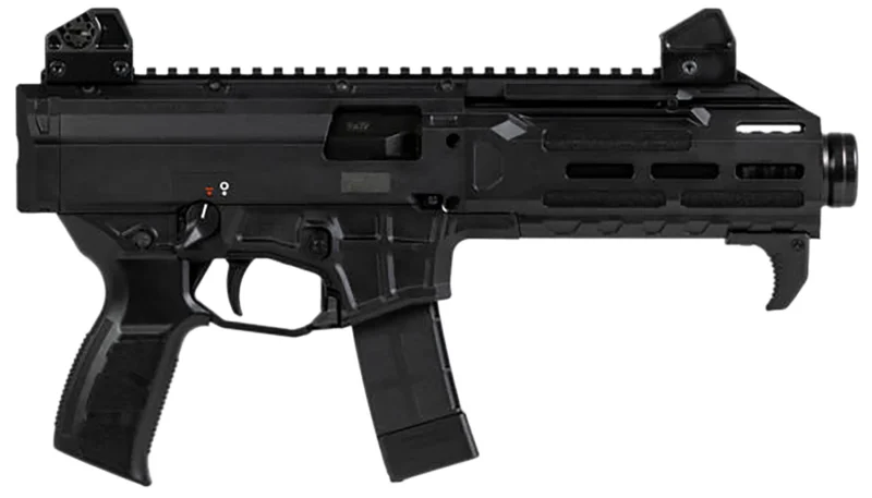 CZ-USA 91431 Scorpion 3+ 9mm Luger 20+1 7.80" Black Threaded Barrel & Black Polymer Frame, Black Polymer Grip