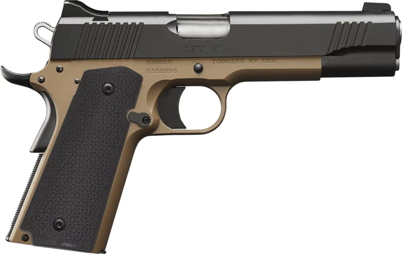 Kimber Mfg.,inc 3000461 Custom LW 9mm 9+1 5" Black FDE Black Textured Grip