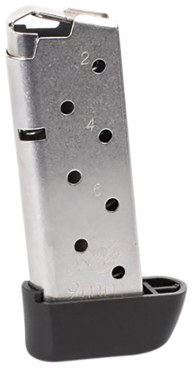 Kimber Mfg.,inc 1200845A Micro 9 w/ Extended Base Pad 7rd 9mm Silver Stainless Steel