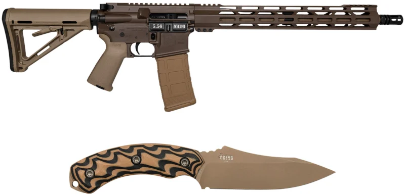 Diamondback DB175AK131 DB15 Sports South Exclusive 5.56 NATO 30rd 16" Black Nitride 7075-T6 Aluminum Receiver 15" M-LOK Handguard Brown Flat Dark Earth Magpul Grip