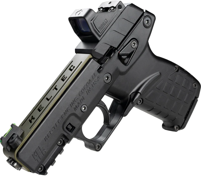 Kel-Tec P17BGRNOPTIC P17 22 LR 16+1 3.80" w/Optic & Holster Green