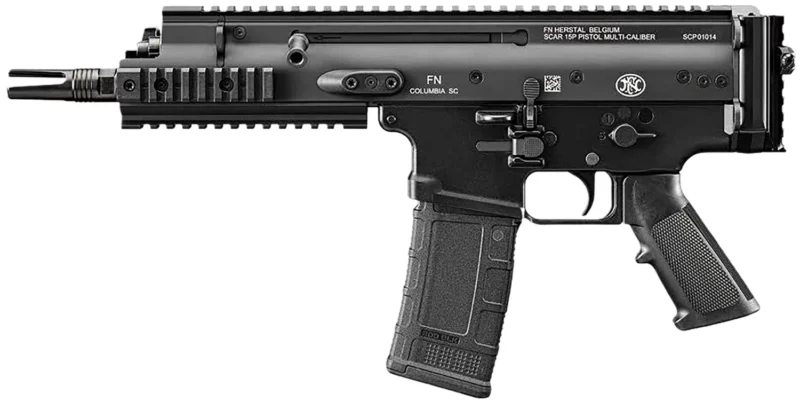 FN 38101242 SCAR 15P 300 Blackout 30+1 7.50" Black Chrome Lined Steel Barrel, Black Anodized Aluminum Picatinny Rail Receiver, Black Polymer Grip, Ambidextrous