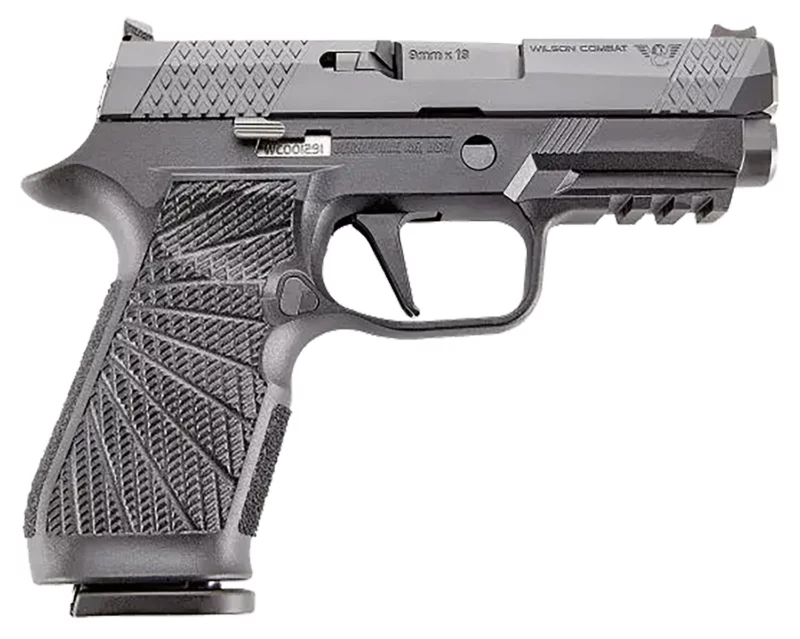 Wilson Combat SIGWCP320C9BATS P320 Carry 9mm 3.90" Black DLC Serrated Stainless Steel Slide