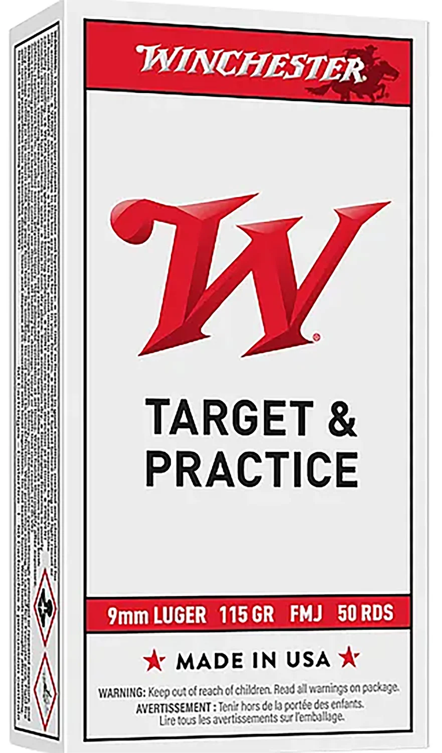 Winchester Ammo Q4172X 9mm 115gr Full Metal Jacket 50 Per Box/10 Case